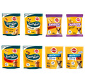 Pedigree Lecker Minis Bisse Welpe / Erwachsene Hund Rind Cheesy Nibbles Würfel