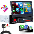4+64GB 7" 1DIN Android 13 Autoradio Carplay Drehbarer Touchscreen GPS Navi Wifi