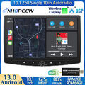 DAB+ 1DIN 10.1" 64GB Android 13 AUTORADIO Mit Apple CarPlay GPS Navi WIFI DSP BT
