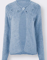 756226* Creation L Damen Strickjacke Cardigan Weste blau hellblau NEU Gr. 52