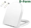 Toilettendeckel WC Sitz mit Absenkautomatik Toilettenbrille Duroplast Softclose