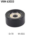 SKF Umlenk-/Führungsrolle Keilrippenriemen VKM 63033 für HONDA CIVIC FK FN FA FD