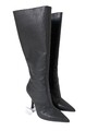 ZARA Weitschaftstiefel Damen Gr. DE 39 schwarz Casual-Look