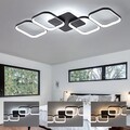 Dimmbar LED Design Deckenlampe Deckenleuchte mit Fernbedienung Wohnzimmerlampe
