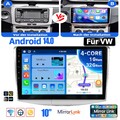 Android 14 Autoradio 1+32GB Für Vw Passat B6 B7 CC Magotan Car Play GPS Navi KAM