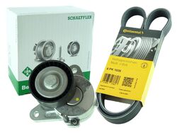 CONTITECH Keilrippenriemen + Spannarm AUDI SEAT SKODA VW 1.6 2.0 TDI / ab BJ 12-