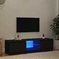 TV Schrank mit LED-Leuchten Lowboard Fernsehschrank mehrere Auswahl vidaXL