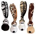 KONG Hundespielzeug Wubba Floppy Ears Größe L, Zebra Giraffe Tiger Leopad 513831