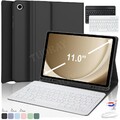 Für Samsung Galaxy Tab A9+ A8 A7 S9 FE S8 S7 S6 Bluetooth QWERTZ Tastatur Hülle