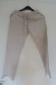 Hose, Joggpant, Lindsay, beige, Made in Italy, ausgefranst, Gr.  38/40