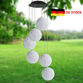 LED Solar Windspiel Gartendeko Solarleuchte Solarlampe Farbwechsel mit 6 Kugeln