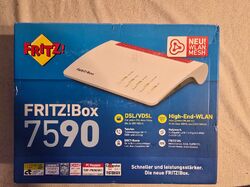 AVM FRITZ!Box 7590 WLAN Router mit Modem - Weiß