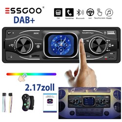 1 DIN DAB Autoradio Freisprecheinrichtung Bluetooth 6.0 USB AUX-IN AM 7Farbe SD