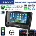 Für Audi TT 8J 2006-2014 Android14 2+64G Carplay Autoradio GPS NAVI WIFI SWC KAM