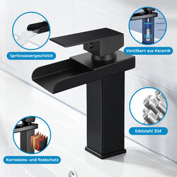 Wasserhahn Waschtischarmatur Badarmatur Bad Waschbecken Einhand Mischbatterie DE