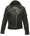 Fransen Lederjacke, Damen Lederjacke, Motorrad Lederjacke, Chopperjacke, Rocker 