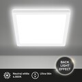 BRILONER LEUCHTEN LED Panel 7516416 Flach, Indirektes Licht, LED Deckenlampe 16W