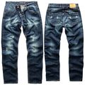 Rock Creek Herren Jeans Hose Herrenjeans Straight Cut Jeans Used Look W29-W44