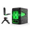 2 Line Laser Level Wasserwaage 360° Kreuzlinienlaser Selbstnivellierend +Stativ