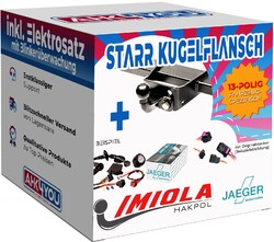 IMIOLA AHK für Opel Movano Pritsche Doppelbereif. 10-21 starr + 13-pol JAEGER ES