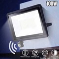 LED Fluter mit Bewegungsmelder 10-100W Außen Garten Strahler Scheinwerfer Lampe