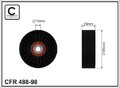CAFFARO 488-98 Umlenkrolle Keilrippenriemen 85mm für RENAULT ESPACE IV (JK0/1)