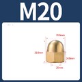 Hutmutter Messing DIN 1587 Muttern M3 M4 M5 M6 M8 M10 M12 M14 M16 M18 M20