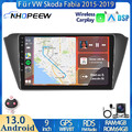 8-Kern 4+64GB Android 15 Autoradio GPS NAVI CarPlay Für VW Skoda Fabia 2015-2019