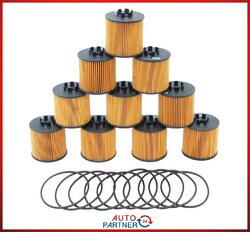 10 Stück Ölfilter für VW Golf 5 / 6 Tiguan Touran Audi A3 Seat Skoda 1.4 TSI FSI