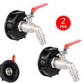 IBC Adapter mit 3/4" Auslaufhahn Regenwasser für 1000 Liter Container Tank 2Stk