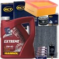 INSPEKTIONSPAKET+MANNOL 5W40 ÖL passend für RENAULT LAGUNA 2 BG KG01 107-135 PS