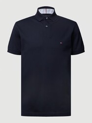 Tommy Hilfiger Regular Fit Poloshirt mit Logo-Stitching in marine gr XXL #SG