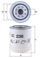 MAHLE Ölfilter OC 238 Anschraubfilter für JAGUAR BENTLEY ROLLS XJ MULSANNE XJSC