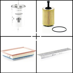 Mann-Filter Filterset, Inspektionspaket für VW POLO II PASSAT B5.5 Variant