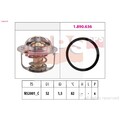 ORIGINAL® Eps Thermostat, Kühlmittel für Fiat SEDICI Suzuki SWIFT III JIMNY