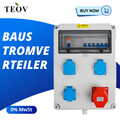 Baustromverteiler Leistungsschalter, Verteilerkasten Aufputz, Gehäuse Steckdose～