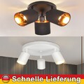 Schwenkbare LED Deckenleuchte Decken-Strahler Spot-Lampe GU10 3 flammig