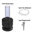 Aquarium Bio Schwammfilter Luftheber Innenfilter Filter Schwamm Standfuß Set