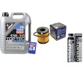 Inspektionspaket 5L Liqui Moly Top Tec 4600 5W-30 für Peugeot 206 CC 1.6 16V 207