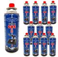 12 x Butangaskartusche Campinggas je 220g Gaskartusche für Campingkocher Gasherd