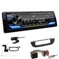 JVC KD-X472DBT Media Autoradio Bluetooth DAB+ Alexa für Fiat 500 500C Schwarz