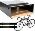 MOSHAY Fahrrad Wandhalterung S-Rack Fahrradhalter Aluminium Holz für Garage
