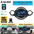 8-Core Android 14 Autoradio CarPlay +Kam FM GPS Navi für BMW Mini Cooper R55 R56