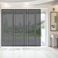 3er Pack Schiebegardine 60x260cm Flächenvorhang Transparent Raumteiler Gardine