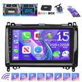 DAB+ 2+32G Apple Carplay Android 15 Autoradio GPS NAVI RDS KAM Für Mercedes-Benz
