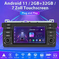 7" CarPlay Android 13 GPS Navi Bluetooth BT RDS Autoradio für BMW E46 1998-2006