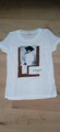 Rich & Royal T- Shirt Weiß mit Glitzersteinen und Print Gr. M NEU
