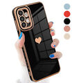 Für Samsung S25 Ultra S24 FE S23 A16 A26 A55 Hülle Herz Kamera Schutz Handy Case