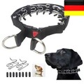 Hundehalsband Verstellbarer Training Zacken-Pinch-Kette -Nylon Mit Stahl S-XL