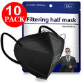 100/50x FFP2 Maske Schwarz 5 lagig Atemschutz CE2163 Zertifiziert Gesichtsmaske